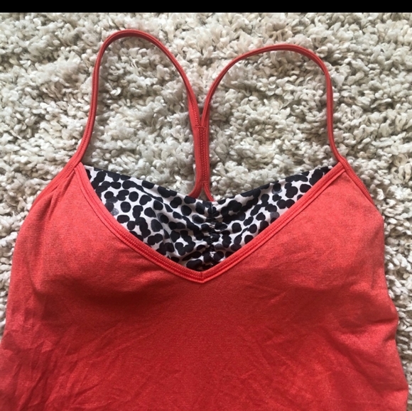Lululemon red coral tank top - Picture 3 of 5